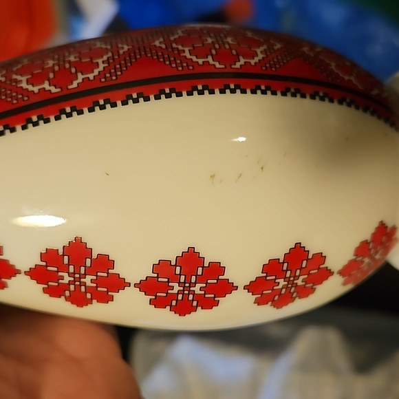 Beautiful vintage Ukranian design funnel vase - Picture 7 of 8